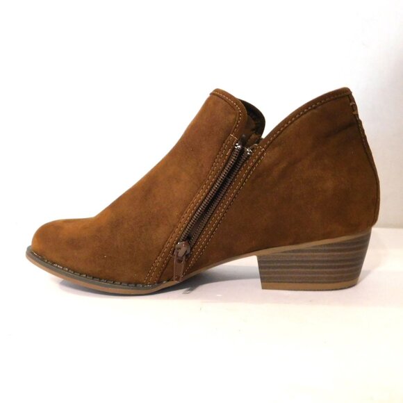 Esprit Hunter Wood Fashion Boots Womens Size 10 Brown Heeled Bootie Faux Suede - Picture 8 of 11